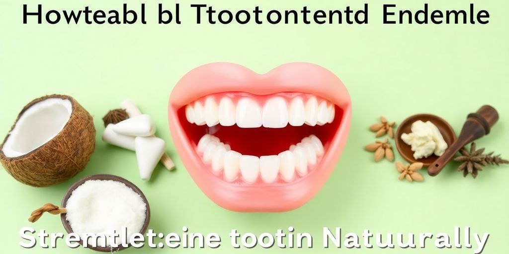 Natural remedies for stronger tooth enamel and healthy teeth.